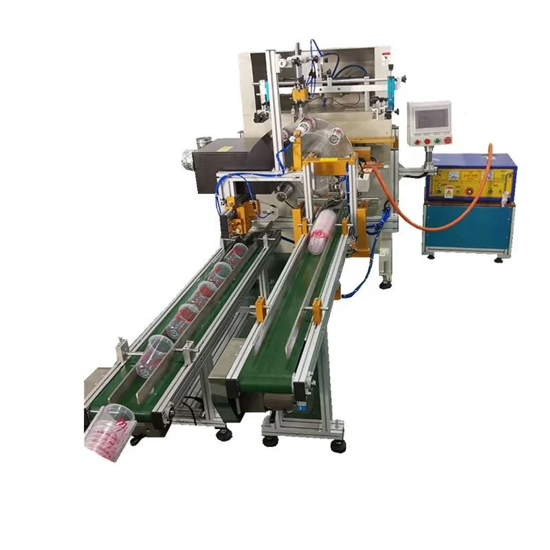 automatic silk screen printer machine for bottle plastic cup screen printing machine