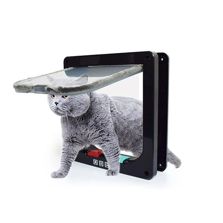 Pet Cat Puppy Lock Microchip Safe Interior Gate Dog Flap Door