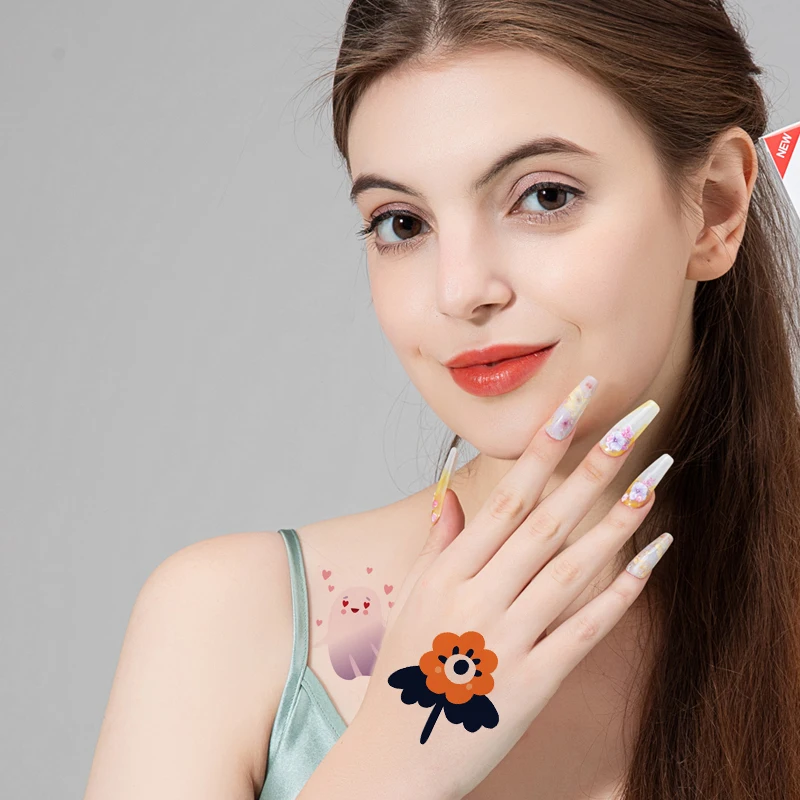 OEM Wholesale Price Temporary Body Painting Art Water Transfer Paper Halloween Semi Permanent 3D Sticker Buy Temporary Tattoo