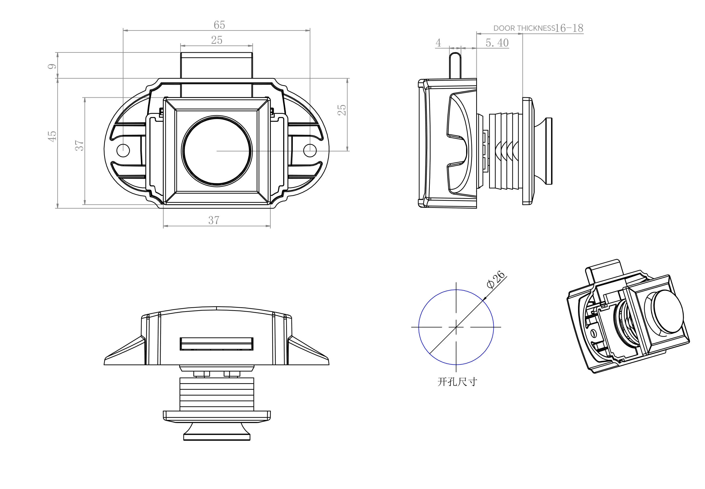 TYTXRV Mini Push Button Drawer Cupboard Catch Lock Camper Lock Push Button Door Latch For Rv Caravan Cabinet 10pcs/Box