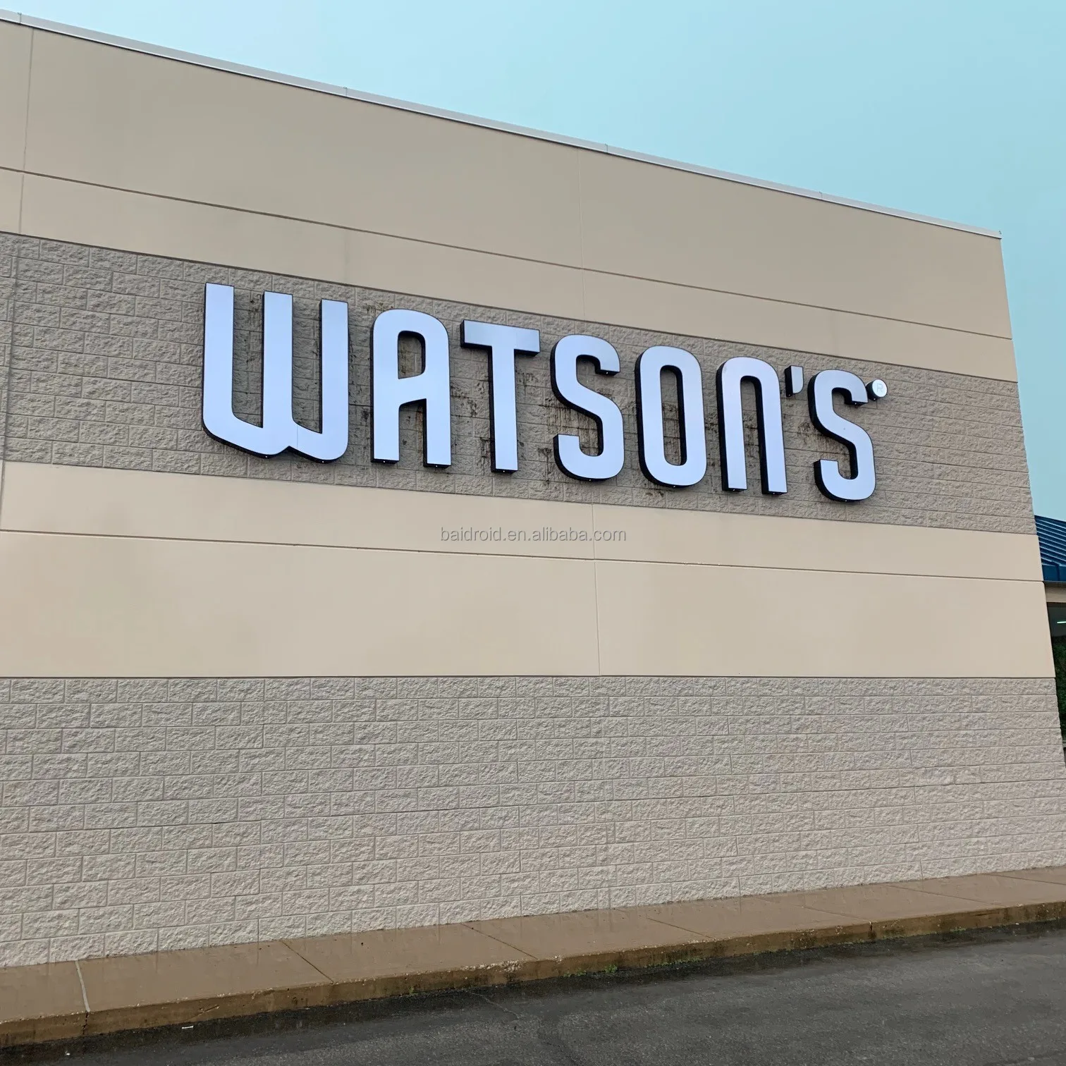 Hot-selling 3D letter shop signs luminous building customized business sign logo outdoor storefront LED letters Illuminated sign