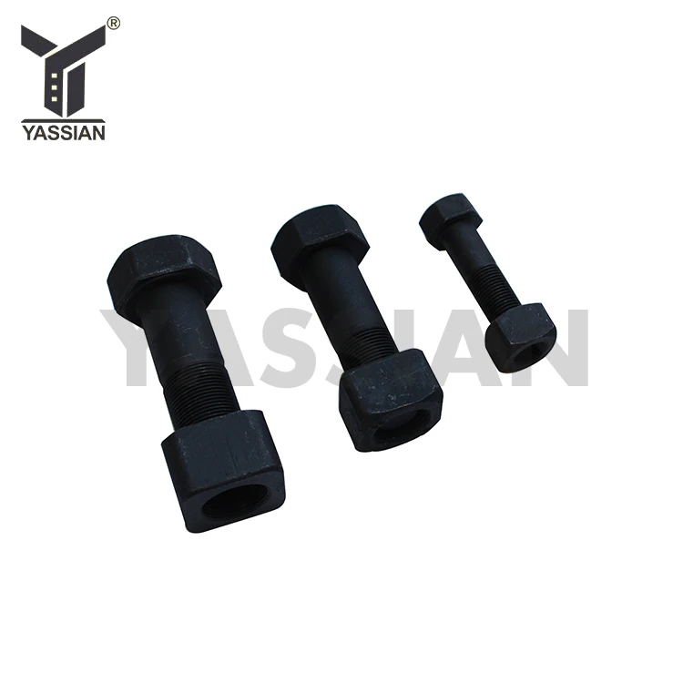 
china m40 m28 m16 hex flange black 8.8 gradestandard size high tensile high strength plow track shoe bolts and nuts 