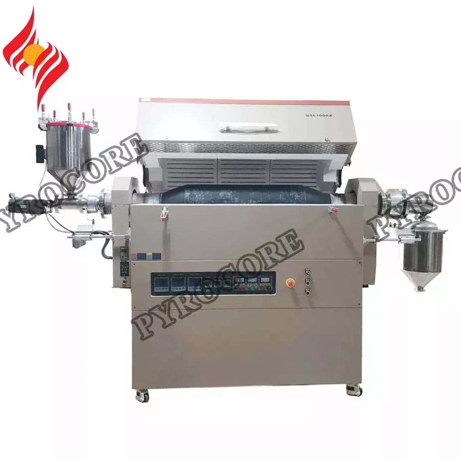 Tube Furnace 1700 C 1800c Lab Protective Atmosphere Ceramic Fibres Chamber Tube Furnace For Heat Treatment