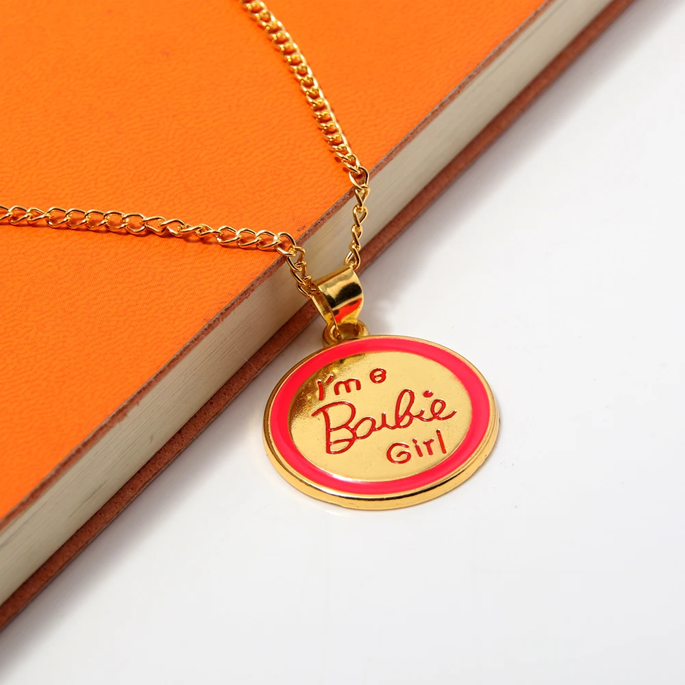 All-Match Cute Woman English Letter Pendant Anime Necklace Girly Heart Sweet Jewelry Accessories Gifts Fashion Necklace