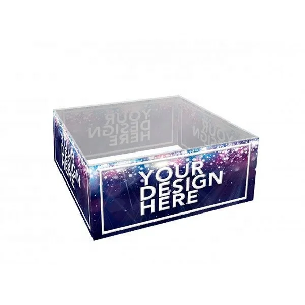 Square  2 x2 m hanging zippered tension fabric display