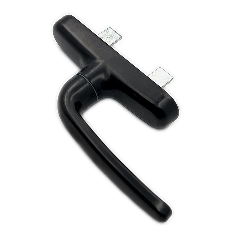 Double side handle aluminum sliding door handle lock black sliding window latch