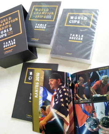 16pcs WORLD CUPS&WORLD CHAMPIONSHIPS DVD9 with books packaging in Display slipcase Box