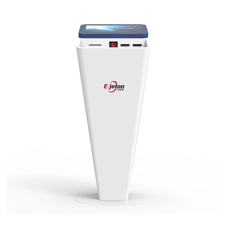 Multi Capacitive Touch Screen Print Queue Management System Kiosk With Printer