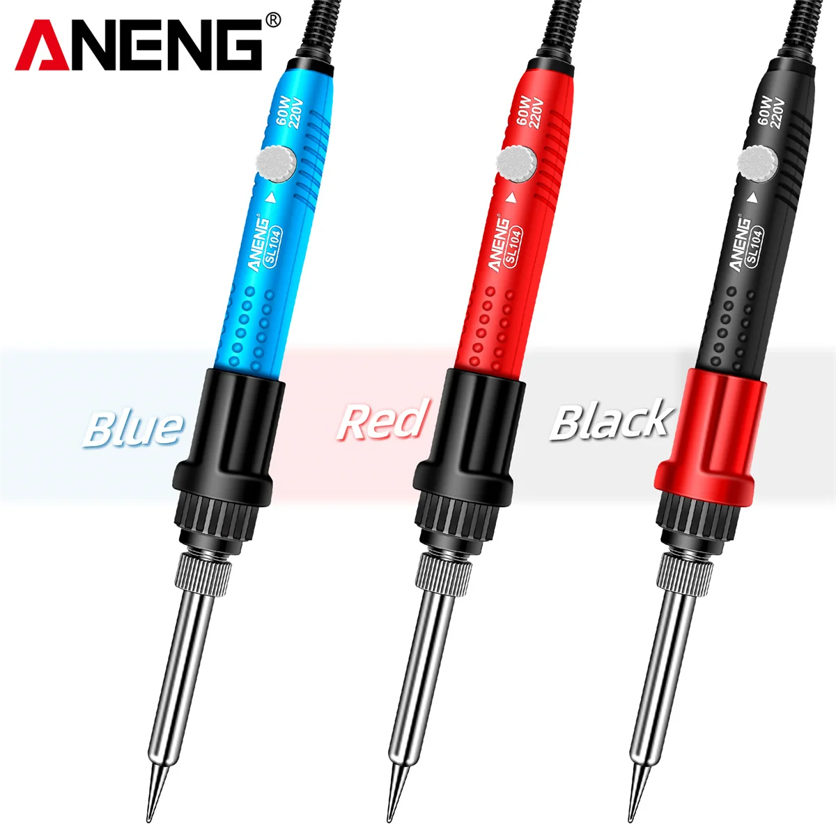 ANENG SL104-12 Soldering Iron 60W Fast Welding Equipment 110V/220V Rework Station Heat Pencil Tip Professional Repair Tool