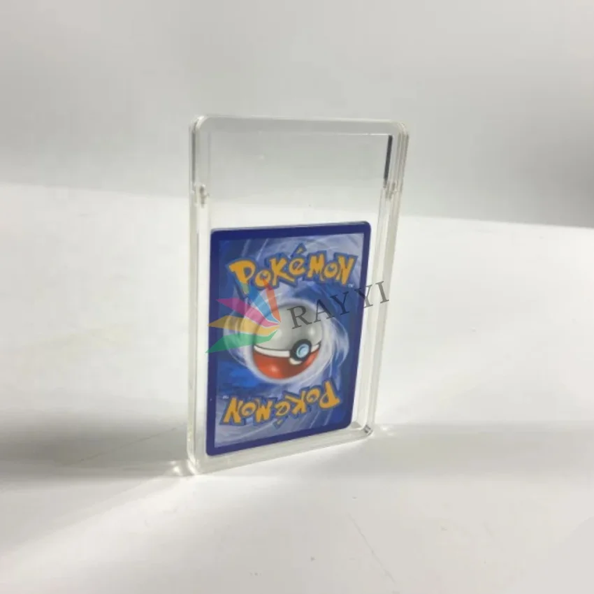 100% новый пользовательский прозрачный акриловый один Pokemon бустер pooster Pack протектор пластиковая карта витрина