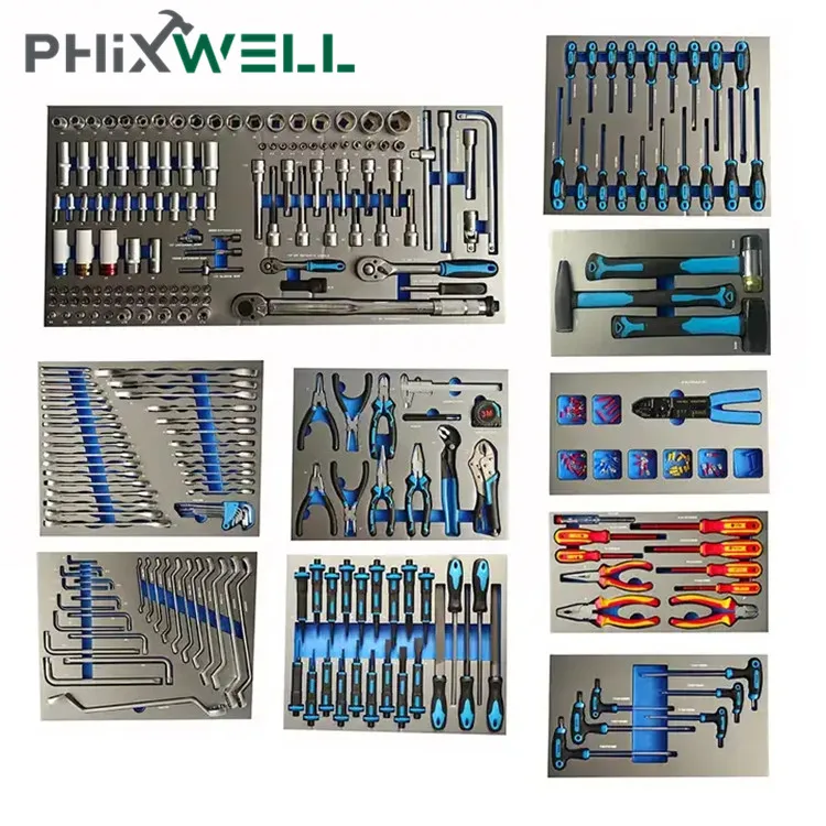 13 Drawer Tool chest Workshop Mechanic Tool Trolley with hand too set  jumbo Tool Cabinet