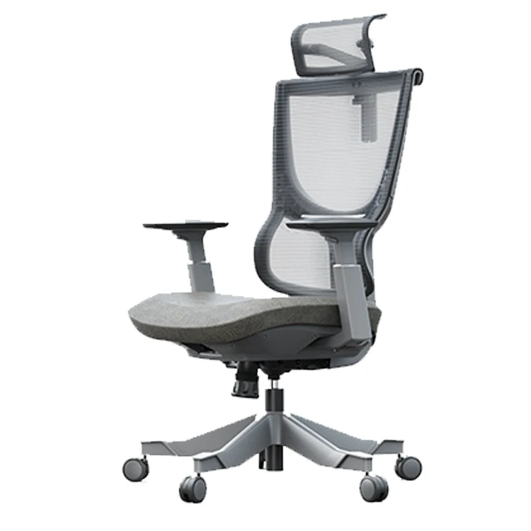 Удобное эргономичное офисное кресло с сетчатым вертлюгом идеального дизайна