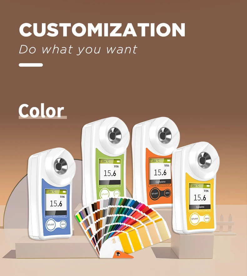 Portable auto handheld refractometers optical coffee TDS meter Coffee Densitometer Refractometer  brix refractometer price