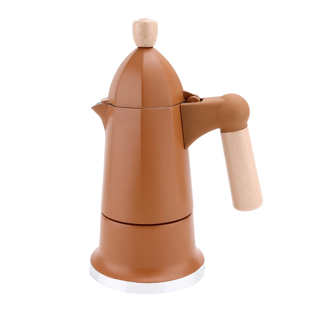Trending products 2024 new arrivals aluminum coffee moca coffee maker 3 cups moka pot maker