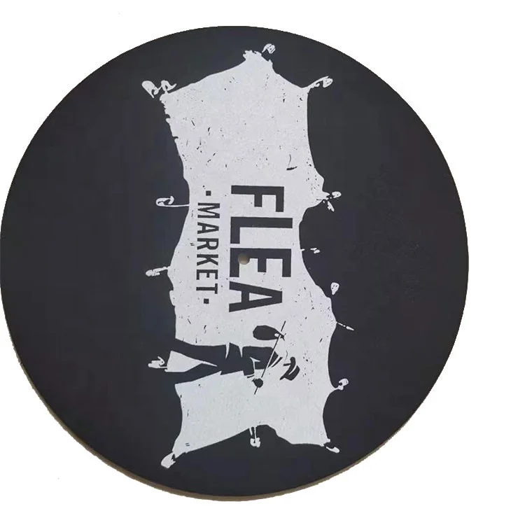 
wholesale high quality Custom printing record pad felt turntable slipmats 