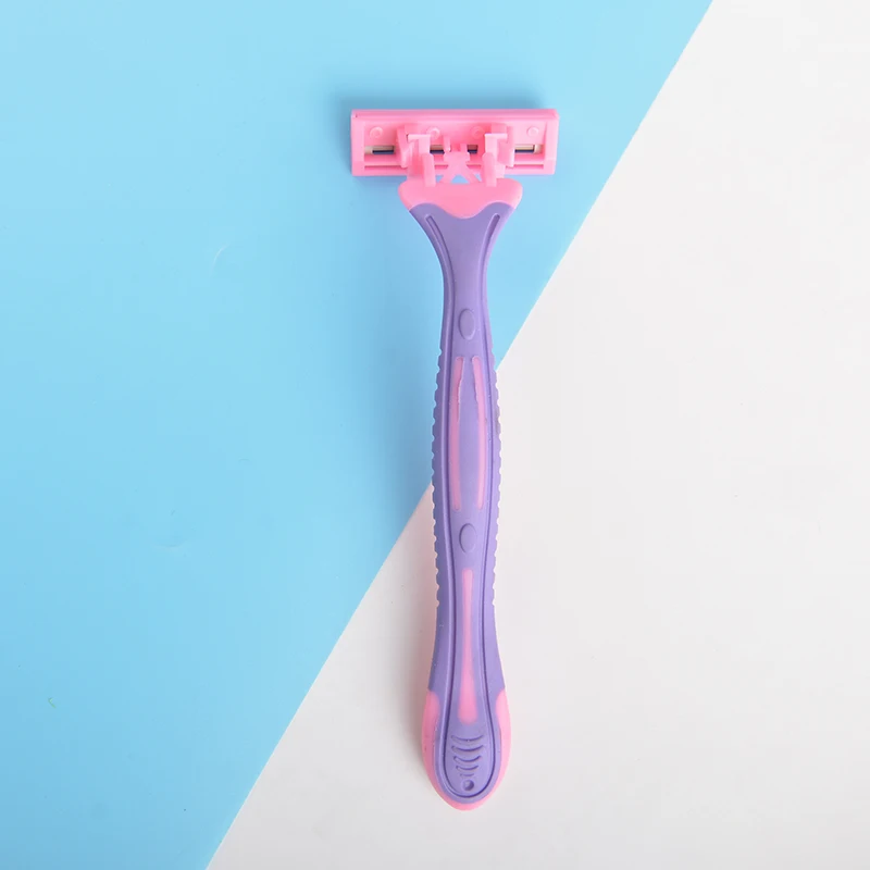 Max Hot Selling Women Colorful Face 3 Blade Sharp Safety Shaving Razor