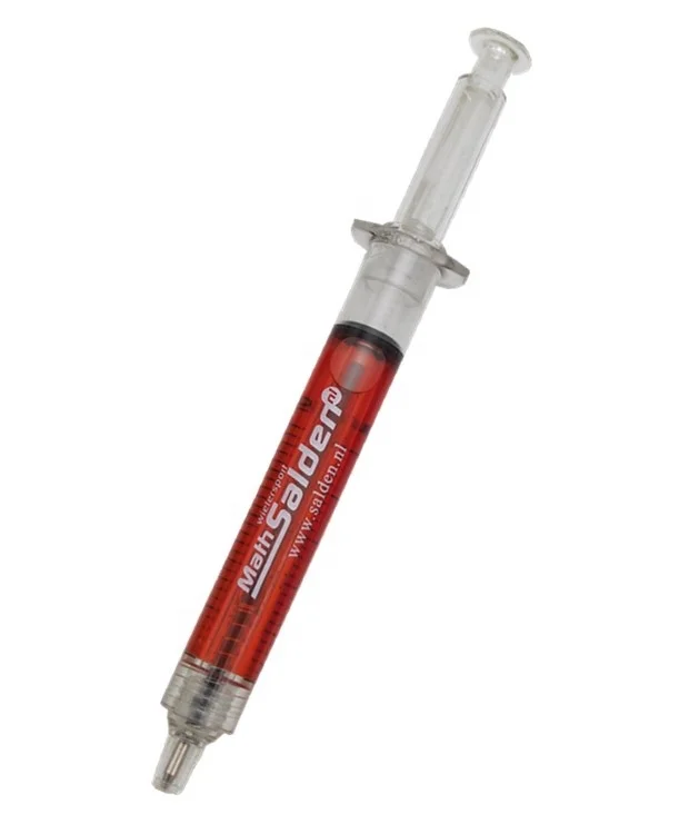 Wholesale caneta seringa Syringe  Pen with Corporate Name