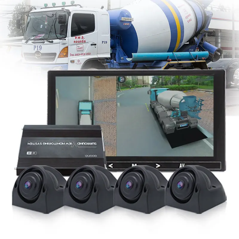 360 DVR парковочная Full HD Автомобильная камера видео Резервное копирование градусов 2D 3D система мониторинга 4 камеры для