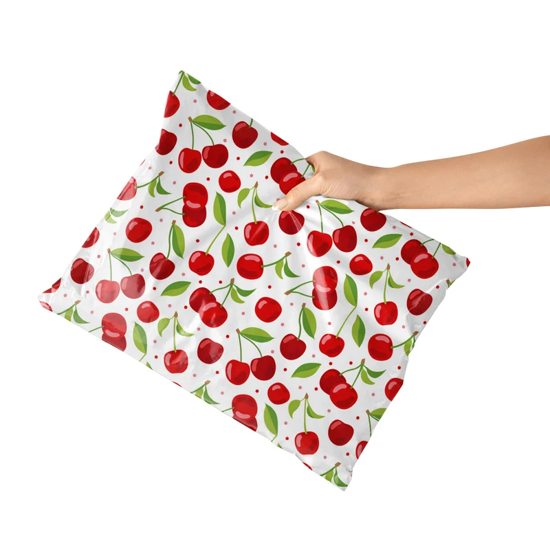 Pink Thank you mail bag 10x13 Custom logo Printed Courier Shipping Package Postage Parcel mailing bags poly mailers with handle