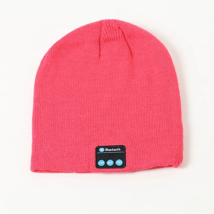 
Newest Winter Knitted Blue tooth Beanie Hat with Headphone smart music hat from China 