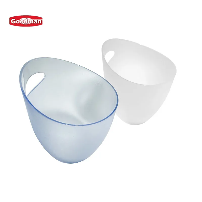 Bar Accessories Nightclub Transparent Drinks Cooler Container Plastic Ice Buckets Beverage Tub Wine Beer Ice Holder