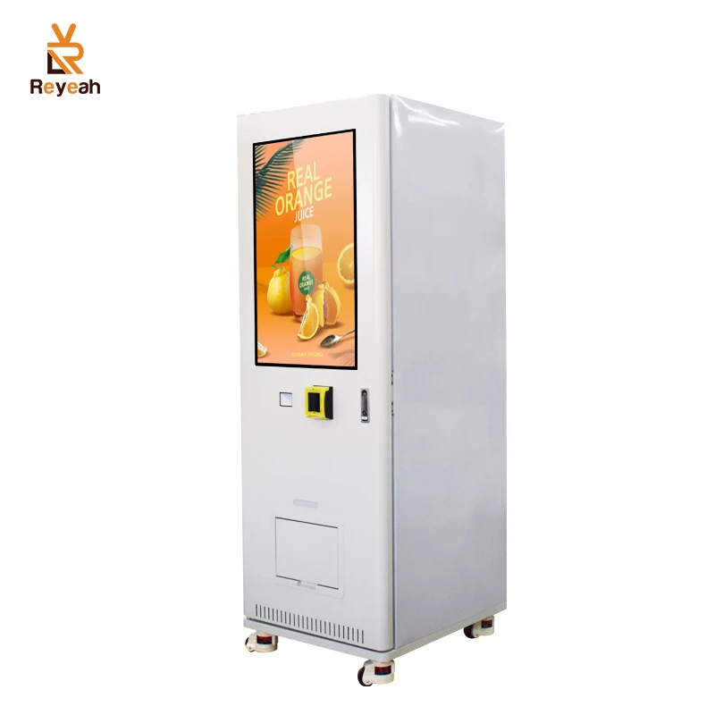 32 inch touch screen wifi smart vending machine freezing egg soda coffee vending machine fully automatic for cold food