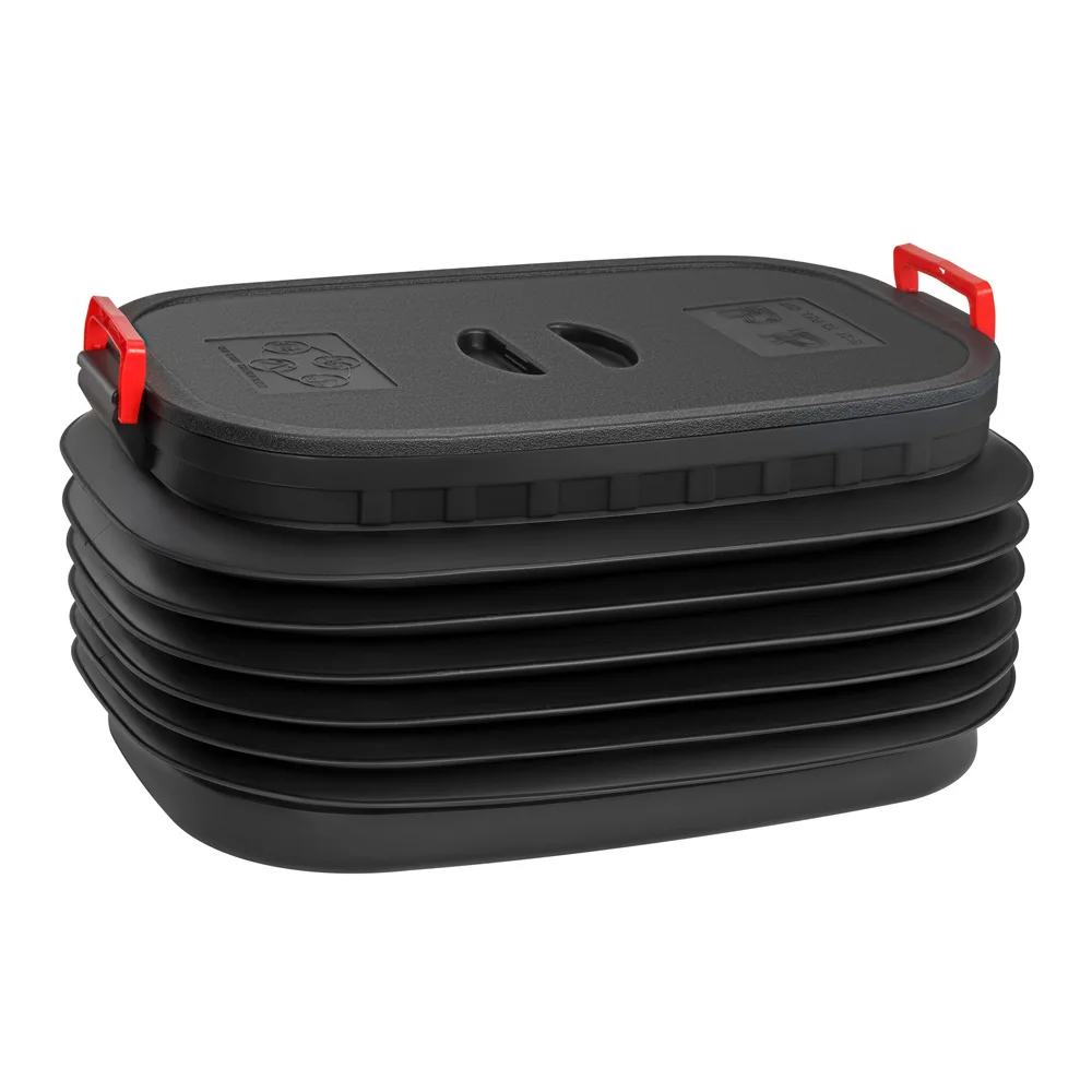 Автомобильный обеспечивает экономию места • не доставляет хлопот при транспортировке 60L автомобильной большой пластичный складный наращиваемых хранения коробка с крышкой