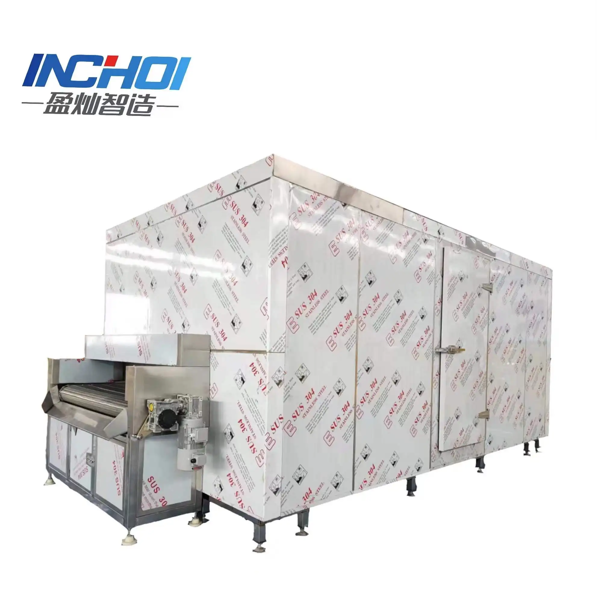 Manufacturer Price  iqf freezing equipment fast freezer IQF tunnel quick freezer Tunnel Quick Freezing Machine