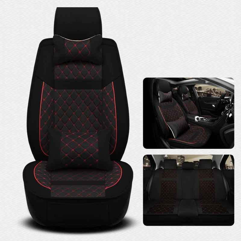 PVC leather pu flame retardant car seat covers cushion for mercedes rav4 honda crv lexus toyota prius