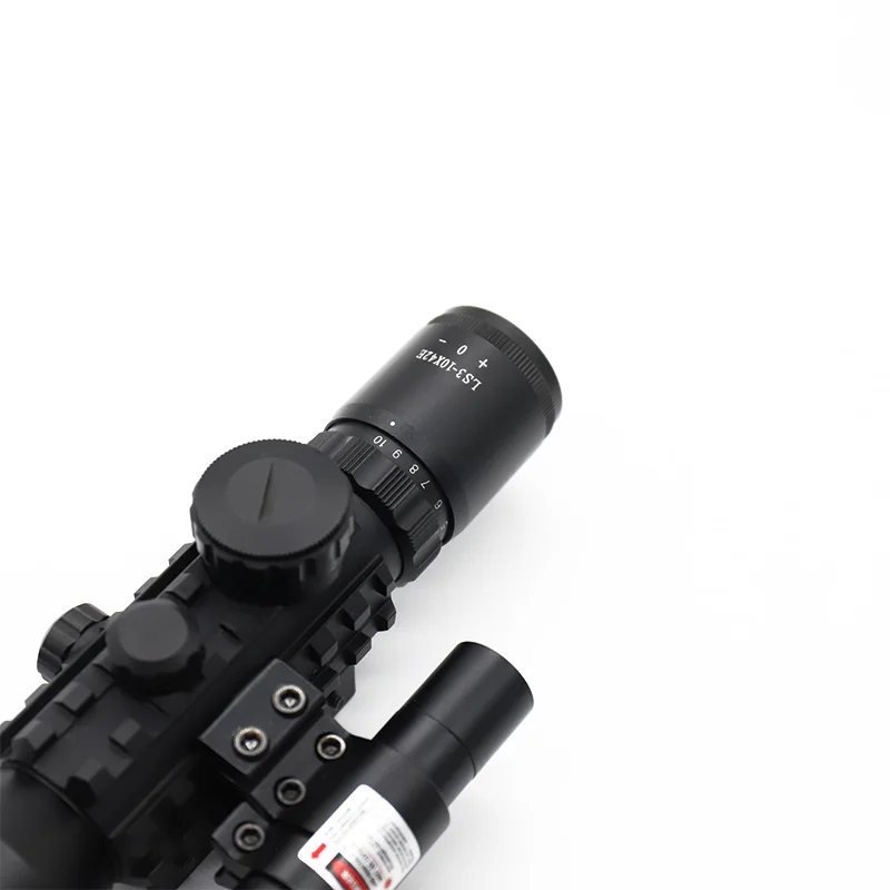 M9 Red Laser 3-10X42EG Red Green Illumination Hunting Sight Scope With Red Dot Laser Metal Telescope