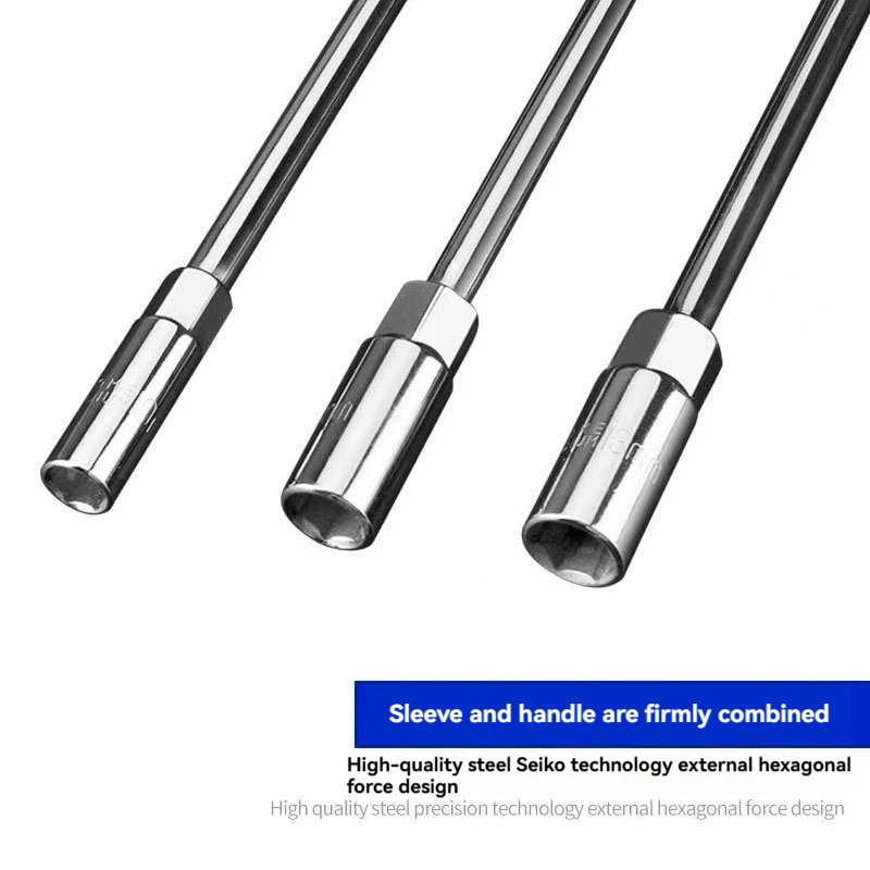 Industrial grade t-type socket wrench T-shaped extended hexagonal 6-19mm hardware repair tool