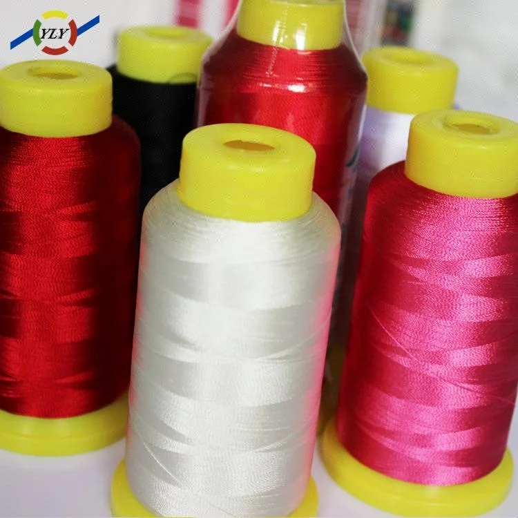 Embroidery Thread 100% Polyester Filament Yarn Sustainable Polyester Stitching Dresses Quilting Embroidery Thread