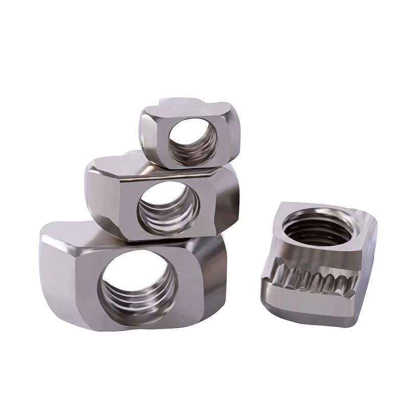 Zinc Plated T-Nut 8slot Roll-in Spring Ball M4/M5/M6/M8 , Roll Ball Elastic Nuts for 4040 Series Aluminum Extrusion Profile