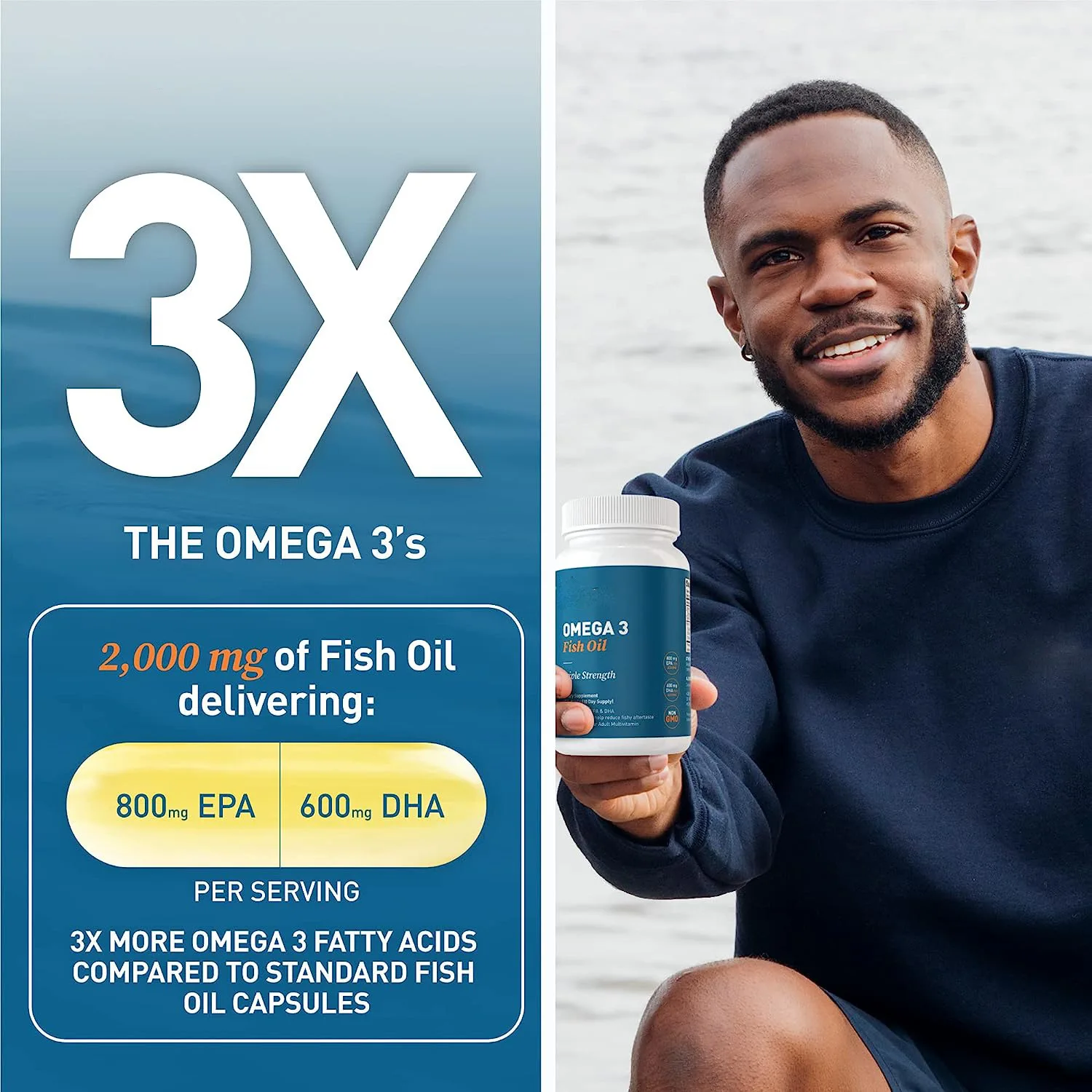 OEM Omega-3 Fish Oil Triple Strength Supplement Fish Oil Omega 3 Softgel Capsules