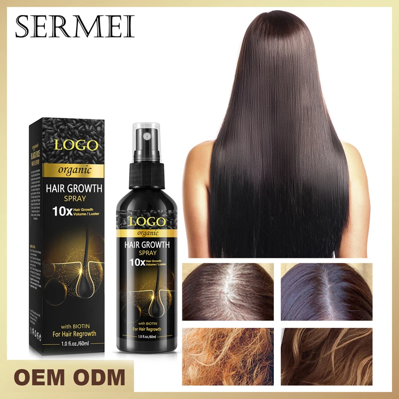 Unlock Vibrant Hair with Black Rice water Hair Growth Spray and Hair Growth Spray  OEM