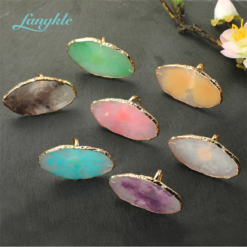 Fangkle Oval Shaped Colorful Nail Gel Polish Painting Ring Nail Art Palette