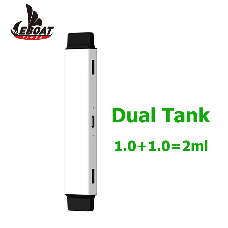 Oem portable e cigarette Eboattimes twin pods ceramic plastic pods best vape pod system for cbd