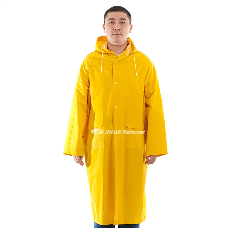 High Quality 1PC Unisex Raincoat Thickened Waterproof Rain Coat Women Men pvc polyester printed rain poncho