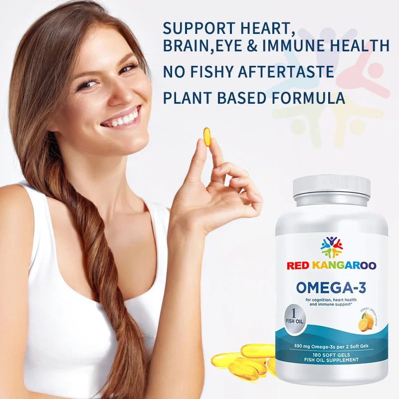 Private Label Fish Oil For Healthy Eye Support Fish Oil Omega 3 Supplement Omega 3 Fish Oil Softgels