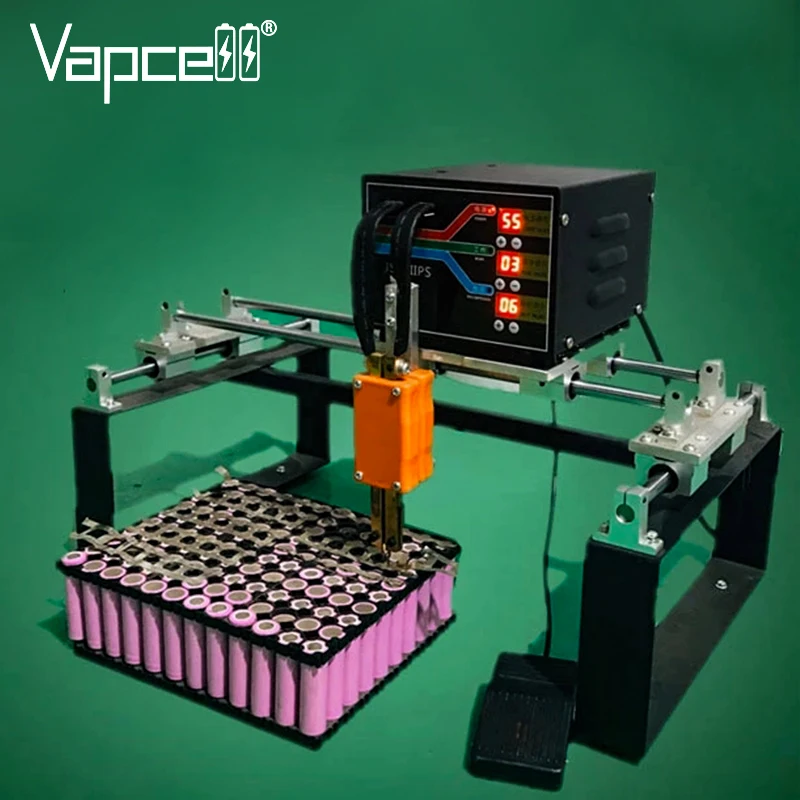 Vapcell 220V/110V 5000W Manual Spot Welding lithium Battery Soldering Welder for 18650 21700 Lithium Batteries Battery Pack