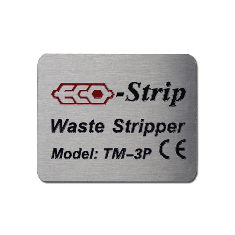 Good Selling and Quality Custom Logo Etch Paint Stainless Steel Machine Name plate for Brand Label