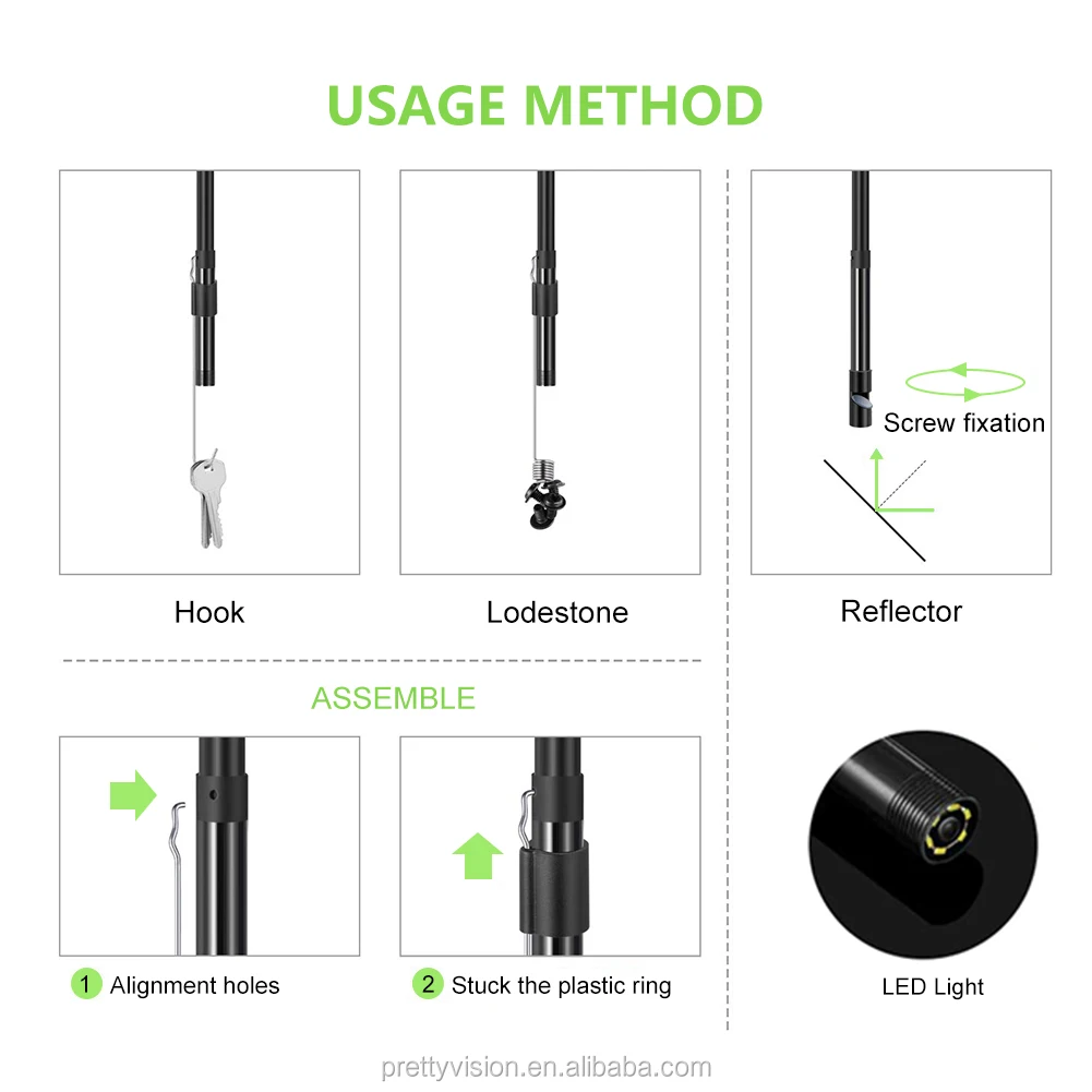 5 м мм 7 0 2 в 1 взаимный обмен данными между компьютером и периферийными устройствами эндоскоп камера с 480P гибкий IP67 из водонепроницаемого материала для Android портативный персональный компьютер