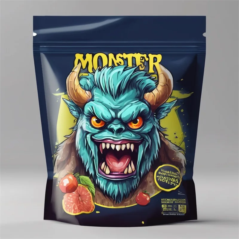 Custom Heat Seal 3.5 7g 1oz Smell Proof Pastry Snack Food Packaging Ziplock Plastic Stand up Pouch Mylar Bag