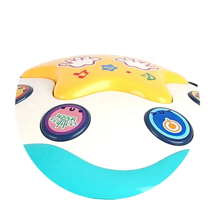 Newest Light Rotating Musical Drum Toys Interactive Baby Toddler Learning Toy