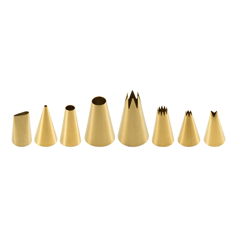 
Gold Stainless Steel 173 Pieces Cake Decorating Tips Set Tools Cakes For Baking 
