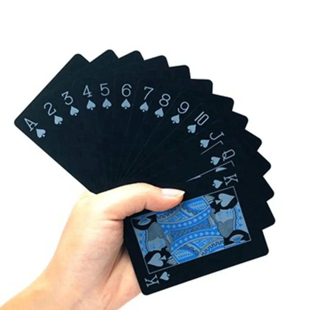 Custom printing jumbo index spanish plastic poker cards custom inspirational waterproof plastic playing cards