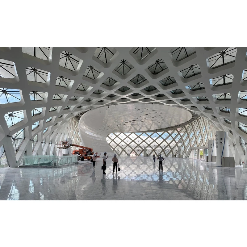 Single Curved Curtain Walls Accessories Facade Column Cladding Aluminum Cladding