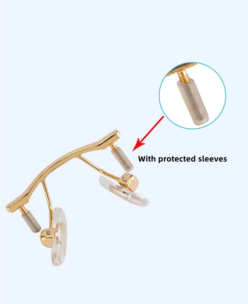 Rimless Eyeglass Nose Bridge Pads Piece Glasses Accessories With Multi colors