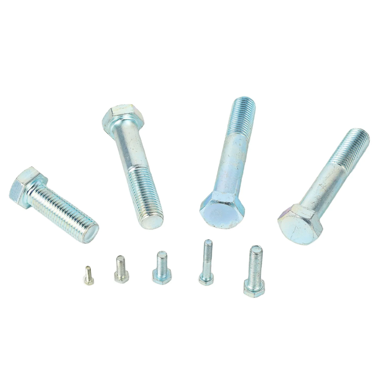 Zinc Nickel Plating Grade 4.8 8.8 10.9 12.9 304 316 Stainless Steel Hex Bolt GB5783 Galvanized Outer Hexagonal Bolt Nylon