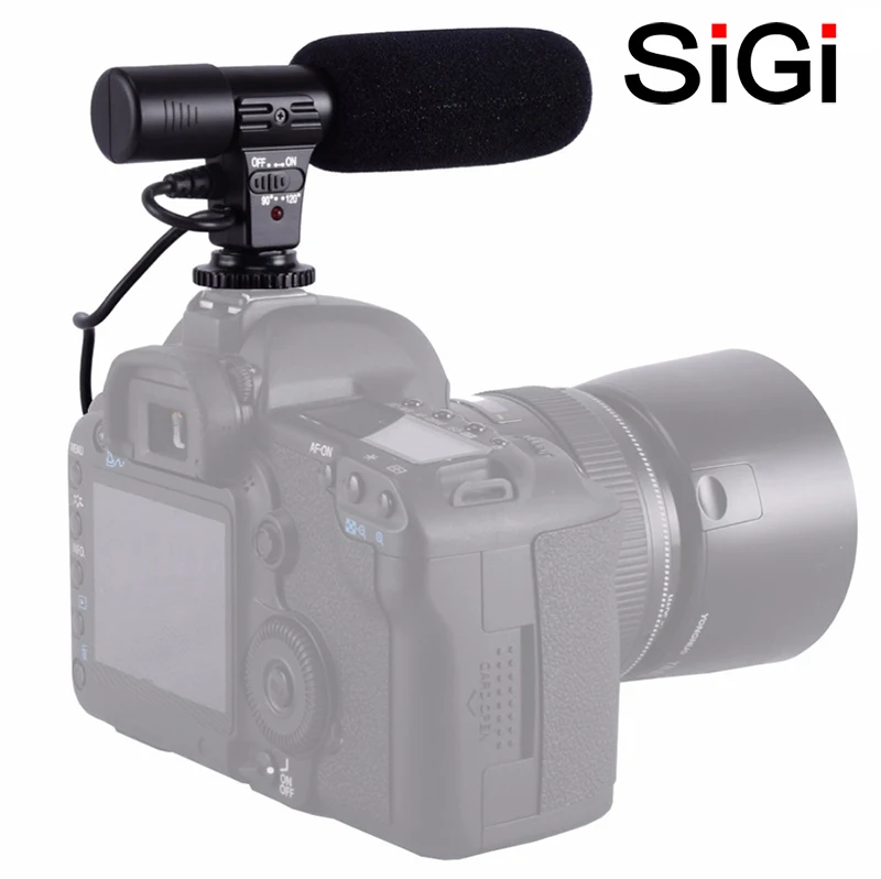 SiGi Microphone Video Stereo Microphone SG-M102 Video recording Microphone